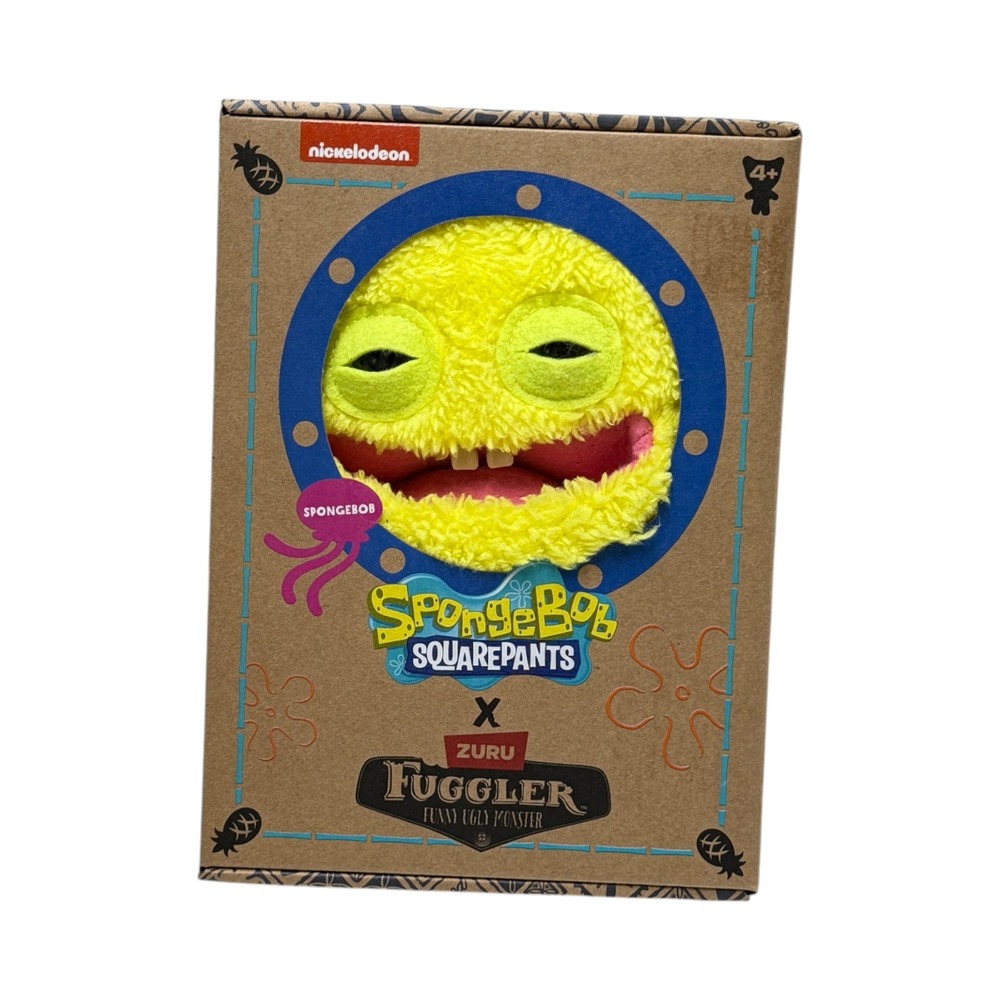 Zuru Fuggler x SpongeBob SquarePants Funny Ugly Monster Plush Toy Yellow 15701A